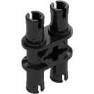 LEGO Black Double Pin with Perpendicular Axlehole (32138 / 65098)