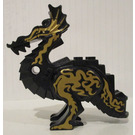 LEGO Black Dragon Body with Golden Flames