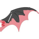 LEGO Black Dragon Wing 19 x 11 with Red Trailing Edge (51342)