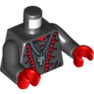 LEGO Black Dragon Wizard Minifig Torso (973 / 76382)