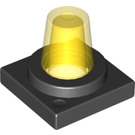 LEGO Noir Duplo 2 x 2 Base avec Jaune Flashlight (40867 / 41195)