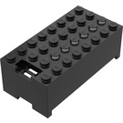 LEGO Zwart Electric 9V Battery Doos 4 x 8 x 2.333 Cover (4760)