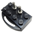 레고 검은색 Electric 기차 12V 벽돌 2 x 4 ~와 함께 Power Pickup Type 2