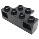 LEGO Svart Electric Tog Lys Prism 1 x 4 Holder (2928)