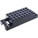 LEGO Černá Electric Vlak Motor 4.5V Type II Upper Housing s otevřeným prostorem mezi koncovými kontakty