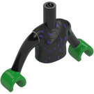 LEGO Zwart Elphaba - Zwart Hoed en Cape Friends Torso (92456)