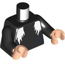 LEGO Black Evil Queen - Witch Minifig Torso (973 / 76382)