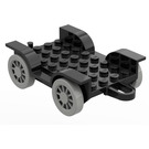 LEGO Zwart Fabuland Auto Chassis 8 x 6.5 (Complete) (4796)