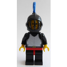 LEGO Noir Falcon Chevalier avec Bleu Plume Minifigurine