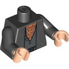 LEGO Schwarz Fenrir Greyback Torso (973 / 76382)