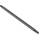 LEGO Svart Fleksibel Ribbet Slange (19 Knotter Lang) med 8 mm ends (14925 / 57539)