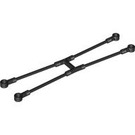 LEGO Black Flexible Stretcher Holder with Four Holes (18390 / 30191)