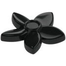 LEGO Black Flower with Pointed Petals with Small Pin (18853)