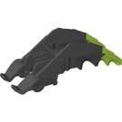 LEGO Black Foot / Claw 3 x 9 x 3 with Marbled Lime Talons (61804 / 63153)