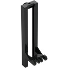 LEGO Schwarz Forklift Rails 2 x 3 x 7.6 Verriegelung mit 4 Stummeln und Federhalter (4518 / 54669)