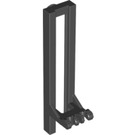 LEGO Black Forklift Rails 2 x 3 x 7.6 with Rubber Belt Holder