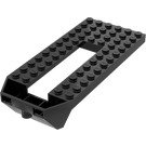 LEGO Schwarz Vorderseite mit Licht 14 x 6 x 2 1/3 (32085)