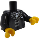 LEGO Svart Gangster Overkropp (973 / 88585)