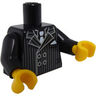 LEGO Schwarz Gangster Torso (973 / 88585)