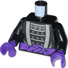 LEGO Zwart Garmadon (Oni) Torso (973 / 76382)