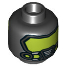 LEGO Black Gas Mask Batman Minifigure Head (Recessed Solid Stud) (3626 / 26826)