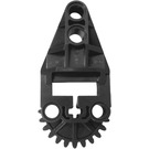 LEGO Black Gear Half with Beam 2 (32166)