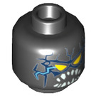 LEGO Black General Garg Minifigure Head (Recessed Solid Stud) (3626 / 34105)