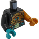 LEGO Schwarz Glutinous Torso (973)