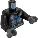 LEGO Black Gorzan With Dark Brown Heavy Armour and Chi Torso (76382 / 88585)