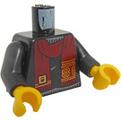 LEGO Schwarz Grandpa mit Schal Minifig Torso (973 / 76382)