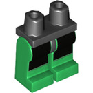 LEGO Zwart Green Lantern - John Stewart Minifigure Heupen en benen (3815 / 34843)