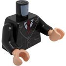 LEGO Black Gunnar Eversol Minifig Torso (973 / 76382)