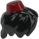 LEGO Black Hair with Dark Red Fez (25991 / 45716)