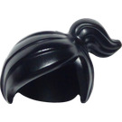 LEGO Noir Cheveux avec séparation latérale et Queue de cheval (15427 / 29066)