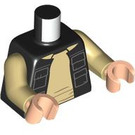 LEGO Zwart Han Solo Minifig Torso (973 / 76382)
