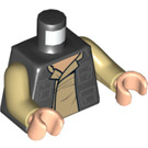 LEGO Zwart Han Solo Torso (973 / 76382)