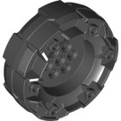 LEGO Black Hard Plastic Wheel with Pin Holes (11094)