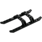 LEGO Noir Hélicoptère Landing Skids 12 x 6 (30248 / 40939)