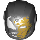 LEGO Black Helmet with Smooth Front with Iron Man / Venom (28631 / 77004)