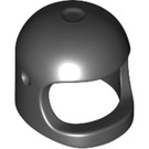 LEGO Black Helmet with Thick Chin Strap (50665)