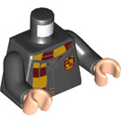 LEGO Zwart Hermione Granger met Gryffindor Sjaal Minifig Torso (973 / 76382)