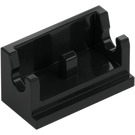 LEGO Black Hinge 1 x 2 Base (3937)