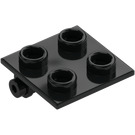 LEGO Zwart Scharnier 2 x 2 Top (6134)