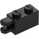 LEGO Negro Bisagra Ladrillo 1 x 2 Cierre con Dual Finger en Final Horizontal (30540 / 54672)