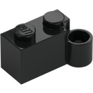 LEGO Black Hinge Brick 1 x 4 Swivel Base (3831)
