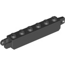 LEGO Black Hinge Brick 1 x 6 Locking Double (30388 / 53914)