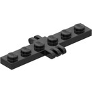 LEGO Zwart Scharnier Plaat 1 x 6 met 2 en 3 Stubs (4507)