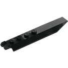 LEGO Schwarz Scharnier Platte 1 x 8 mit Abgewinkelt Seite Extensions (Runde Platte darunter) (14137 / 30407)