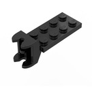 LEGO Noir Charnière assiette 2 x 4 avec Articulated Joint - Female (3640)