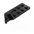 LEGO Černá Závěs Deska 2 x 4 s Articulated Joint - Muž (3639)